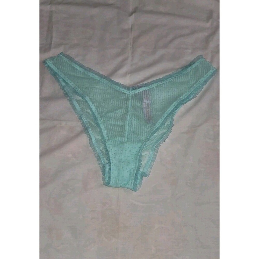 Savage X Fenty Back To The Boudoir Brazilian Cheeky Panty Womens Plus 1X Blue - Picture 4 of 8